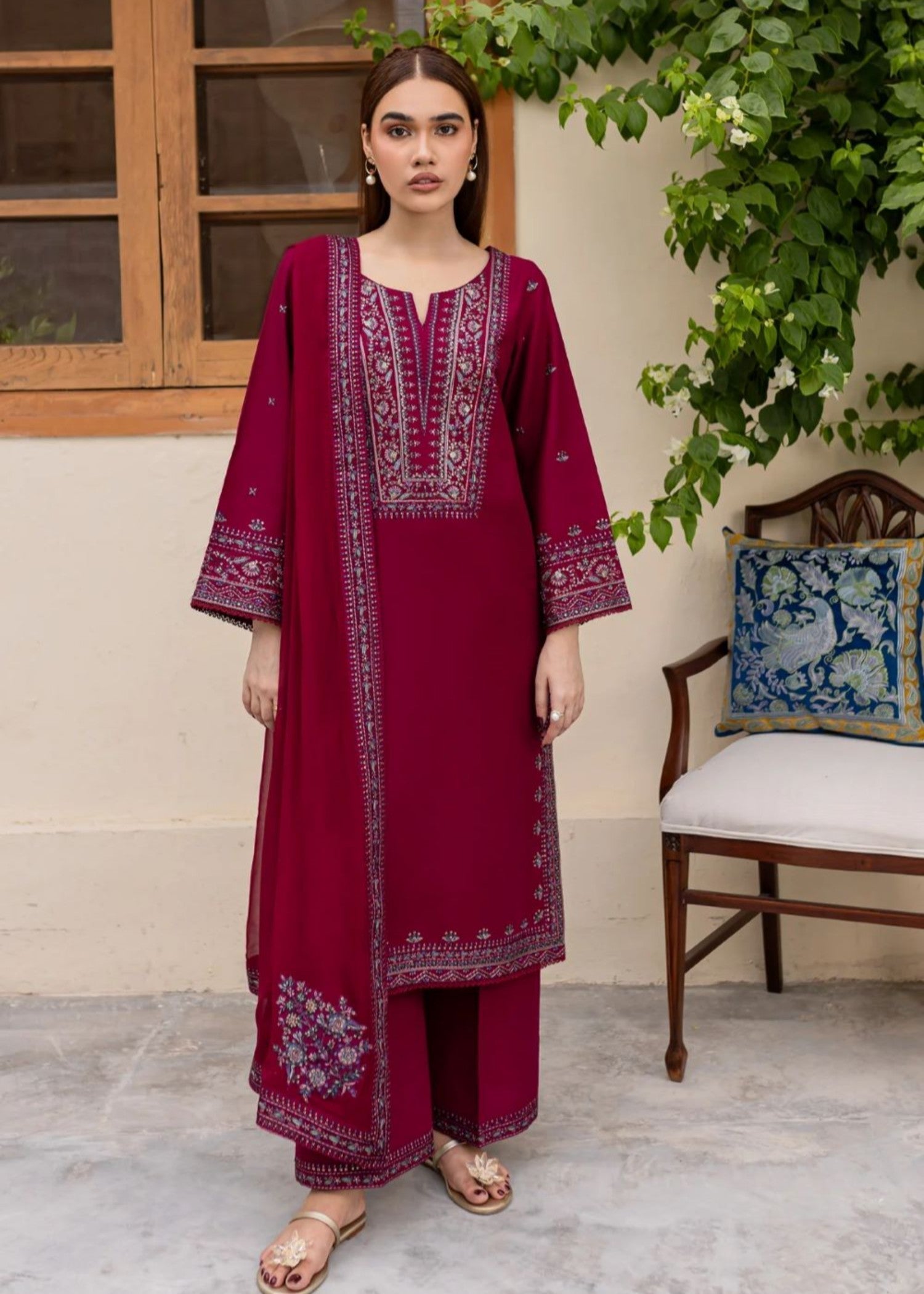 Kunaar Burgundi Women 3pcs