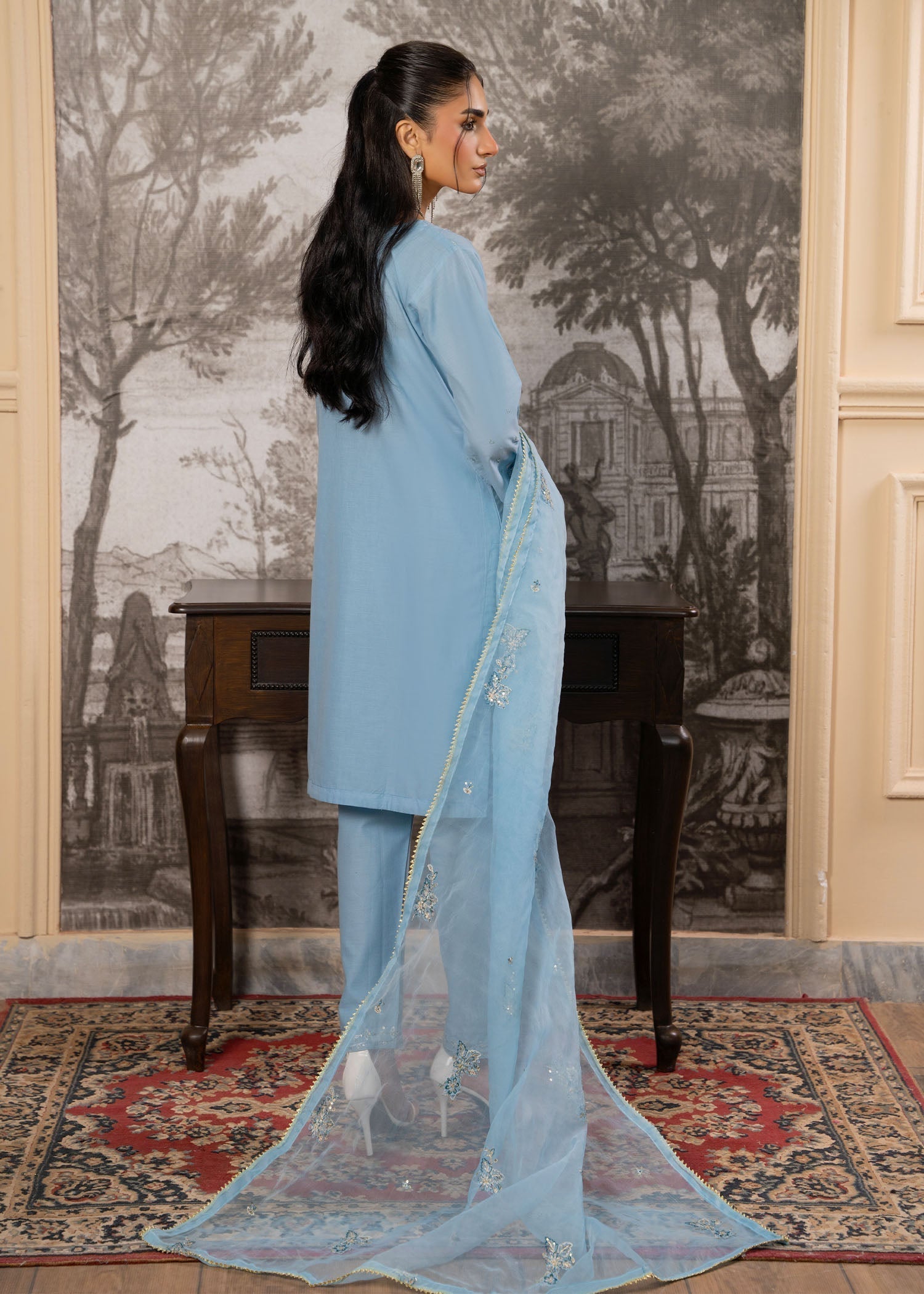 Zahab By M Moonlight Mist Women 3pcs