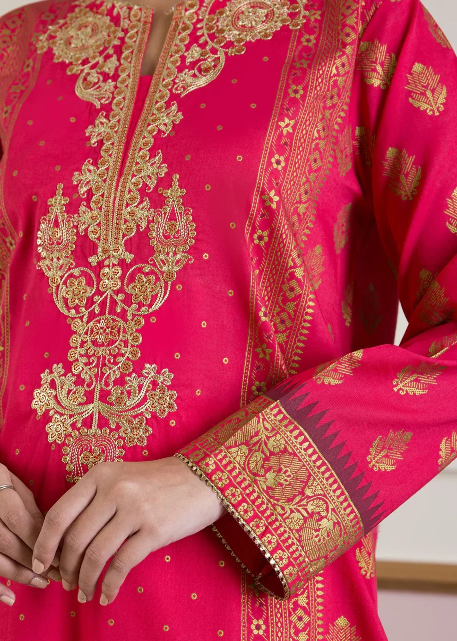 Zellbury WPS2531456 Hot Pink Red Women 2pcs