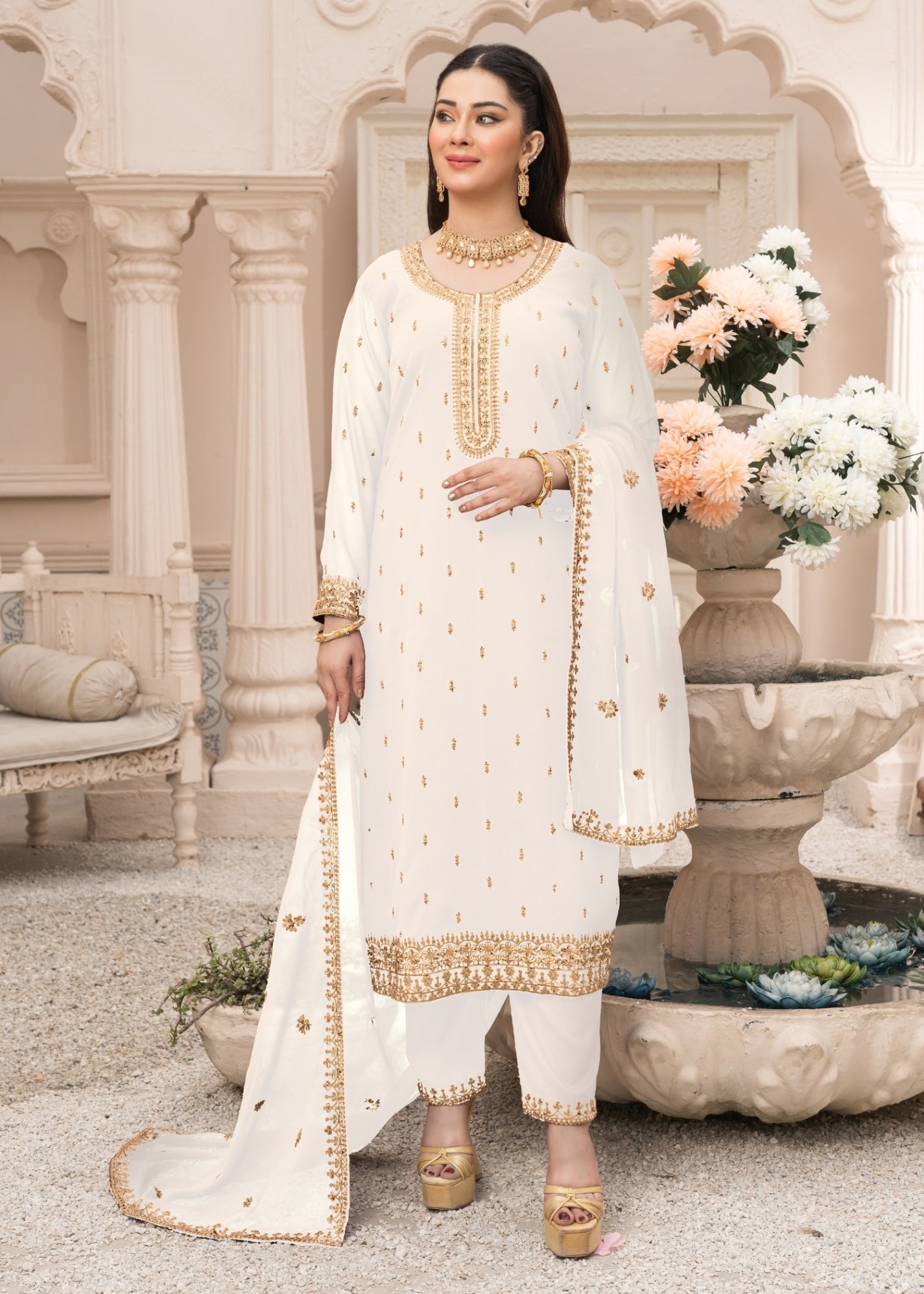 Abaan Zohan Ada Off White Women 3pcs