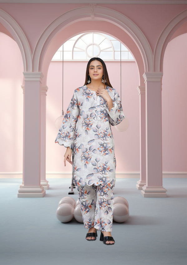Hamna Kalim MINSA LAWN PRINT TWO PIECE Women 2pcs
