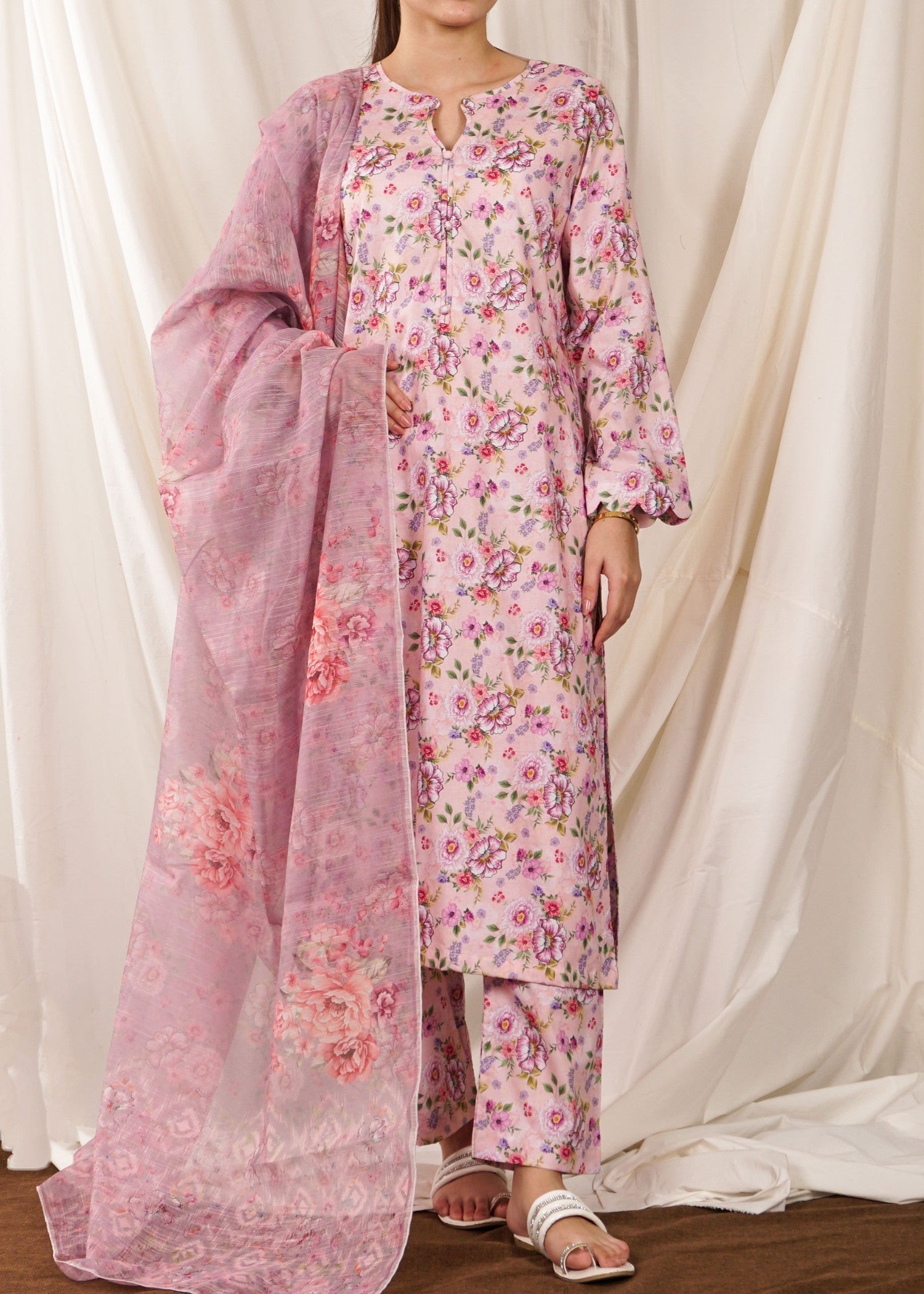 Pret Diaries Pink Printed Women 3pcs