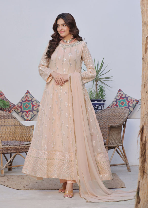 Alsiyab Chandni Peach Women 3pcs