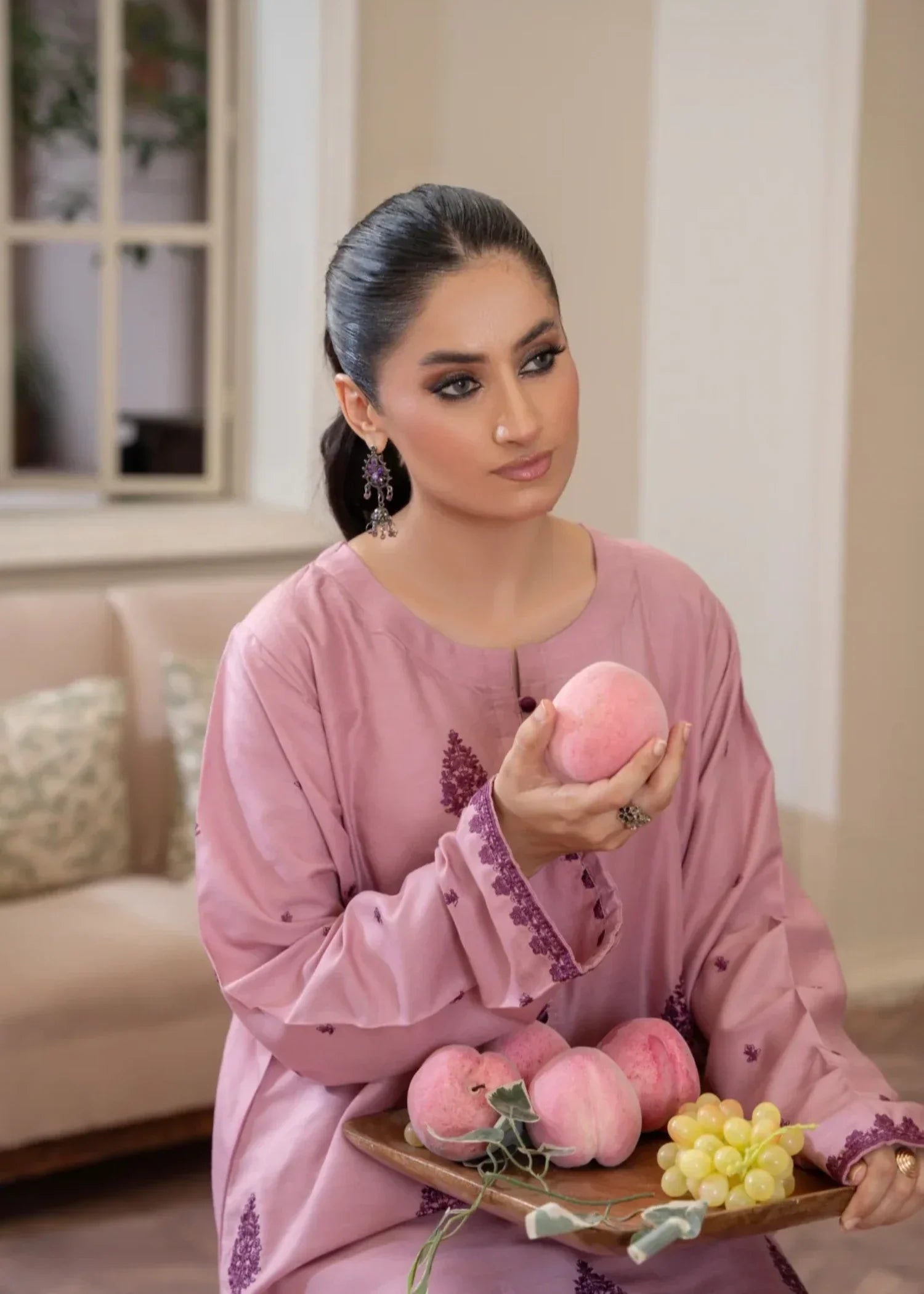 Sajfi Closet Flamingo Embroidered Stitched Suit for Women | Summer Collection Women 2pcs