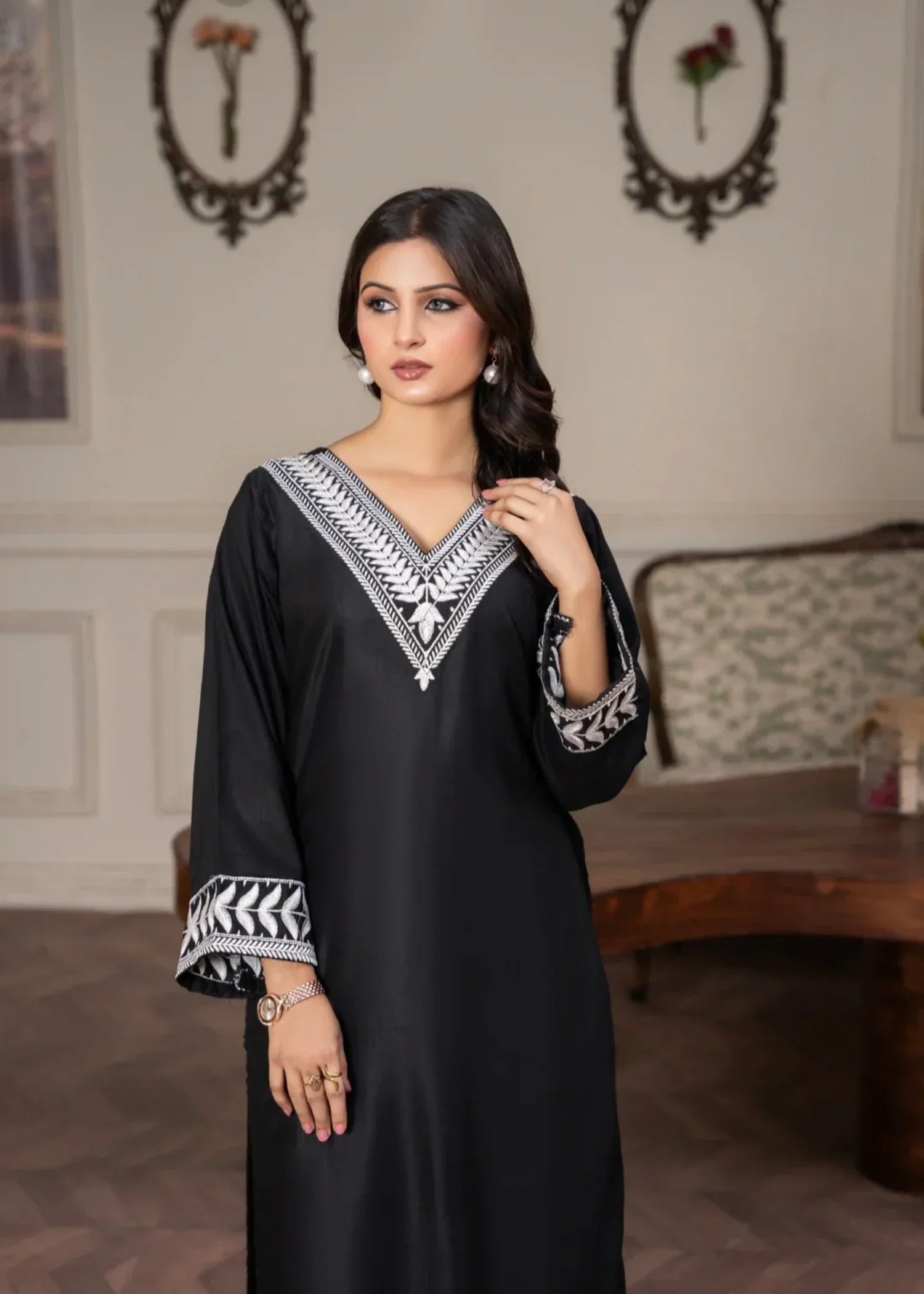 Sajfi Closet Jasmine Embroidered Stitched Suit for Women | Summer Collection Women 2pcs