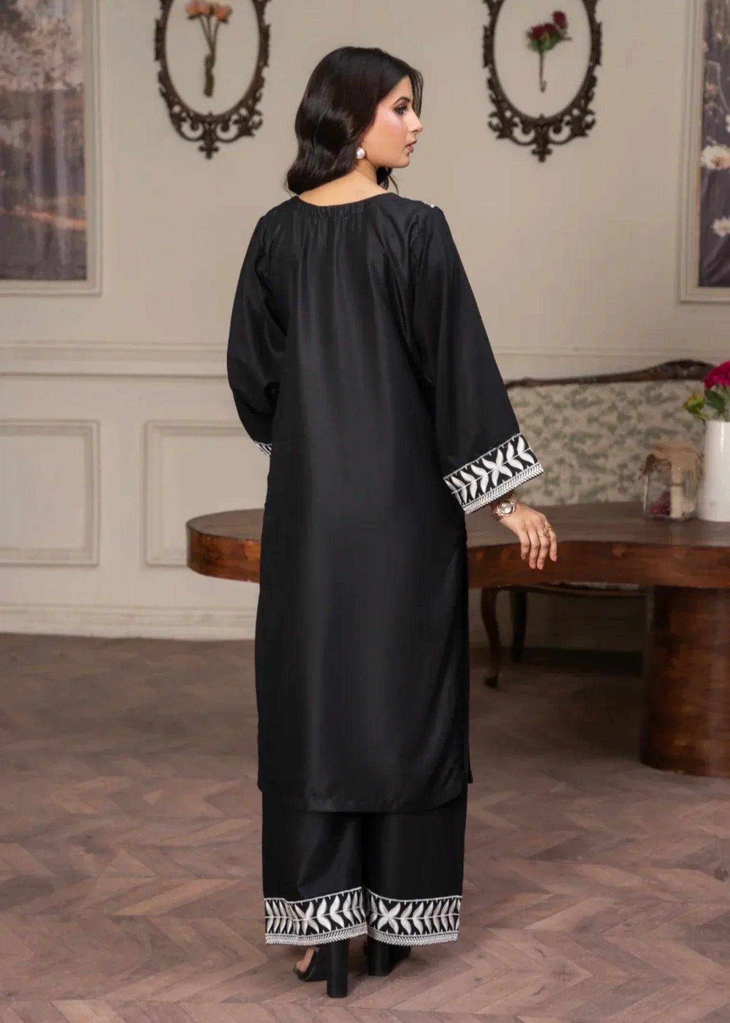 Sajfi Closet Jasmine Embroidered Stitched Suit for Women | Summer Collection Women 2pcs