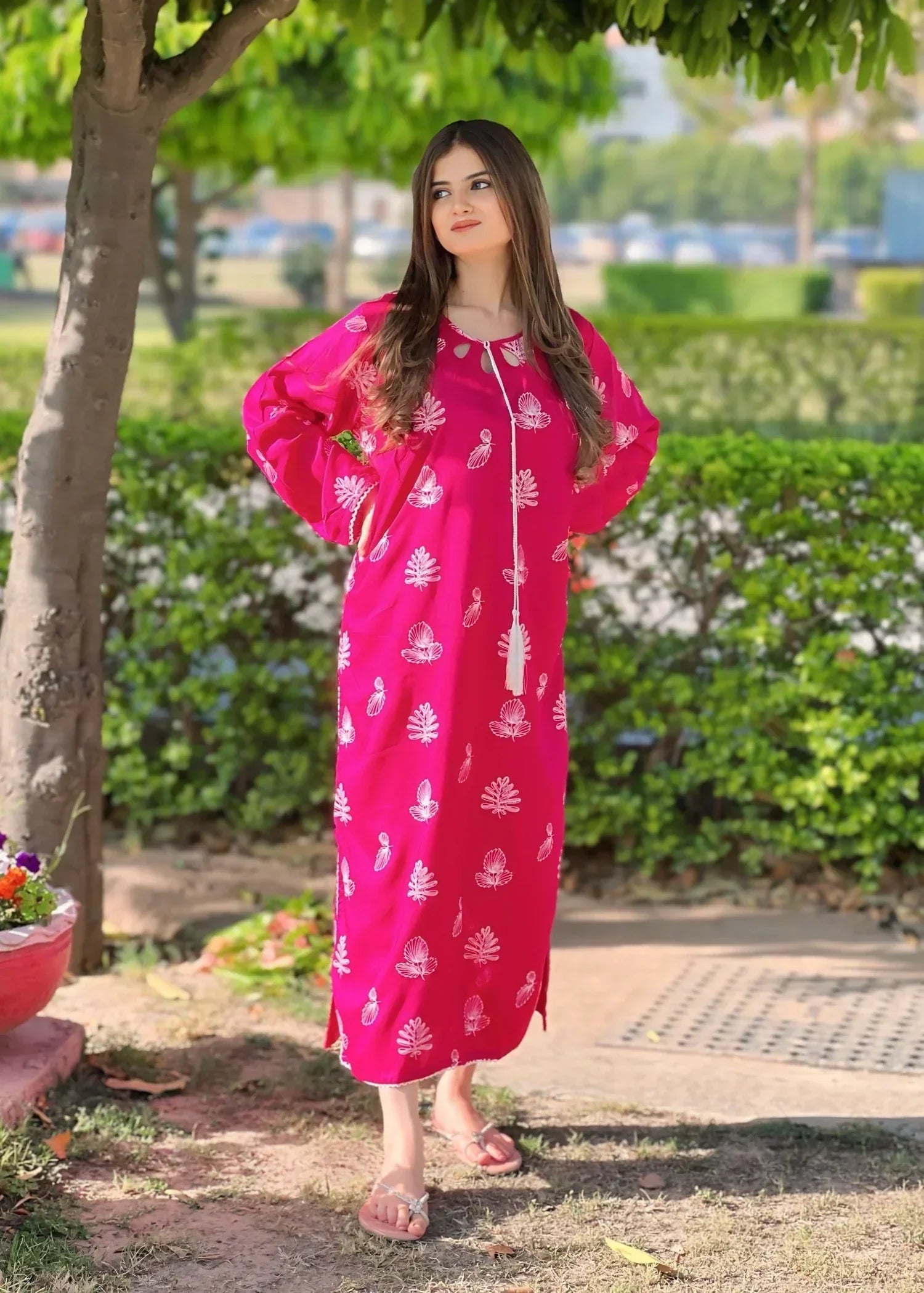 Sajfi Closet Ghulaabo | Premium Block Printed Set on Arabic Lawn Women 2pcs