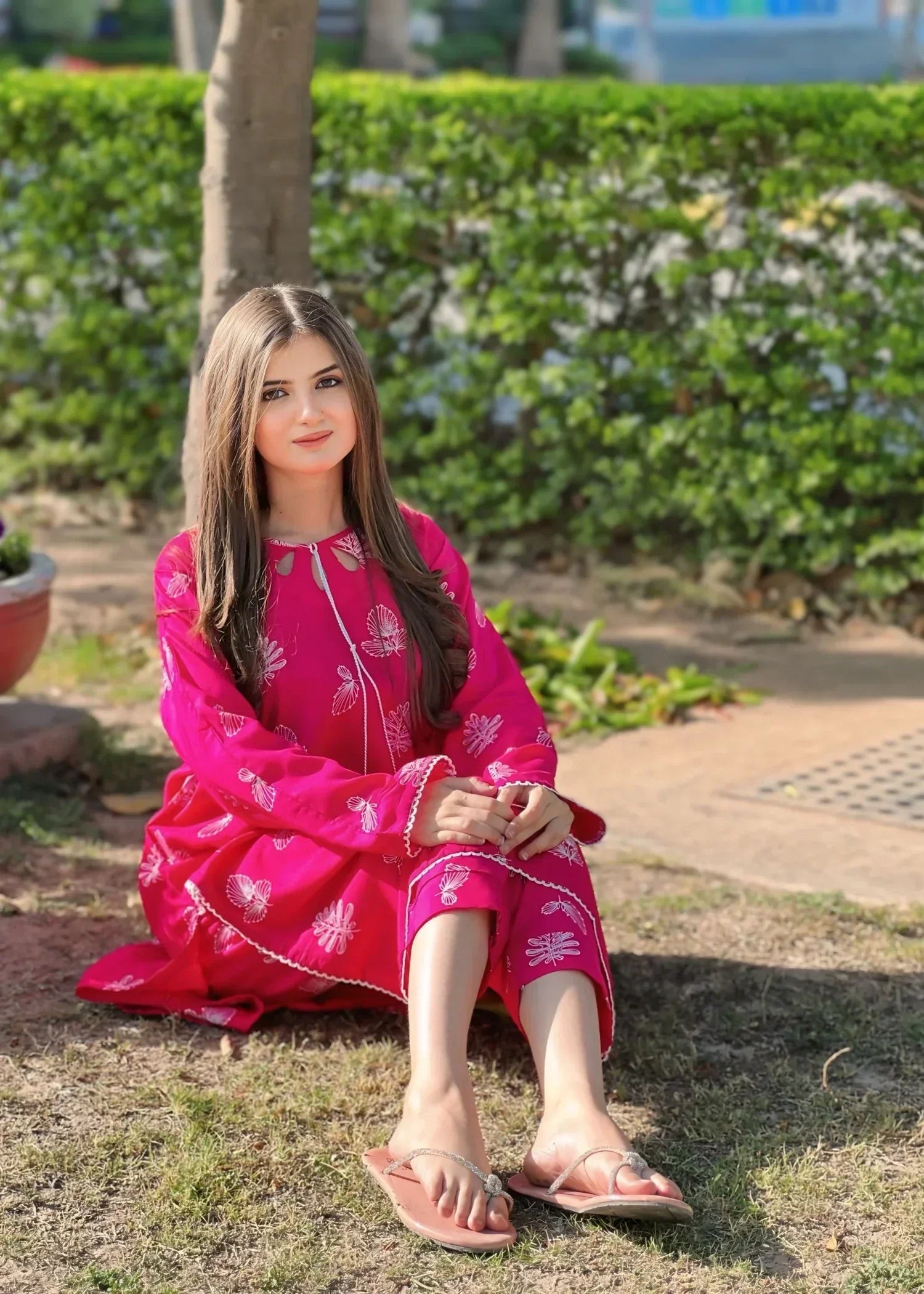 Sajfi Closet Ghulaabo | Premium Block Printed Set on Arabic Lawn Women 2pcs