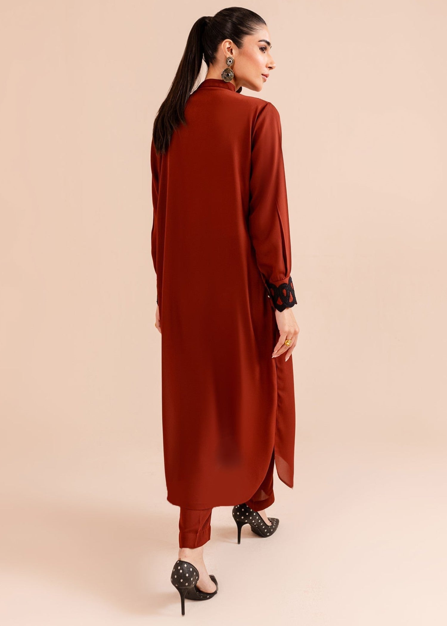 Peach Republic Rust Dress Women 2pcs