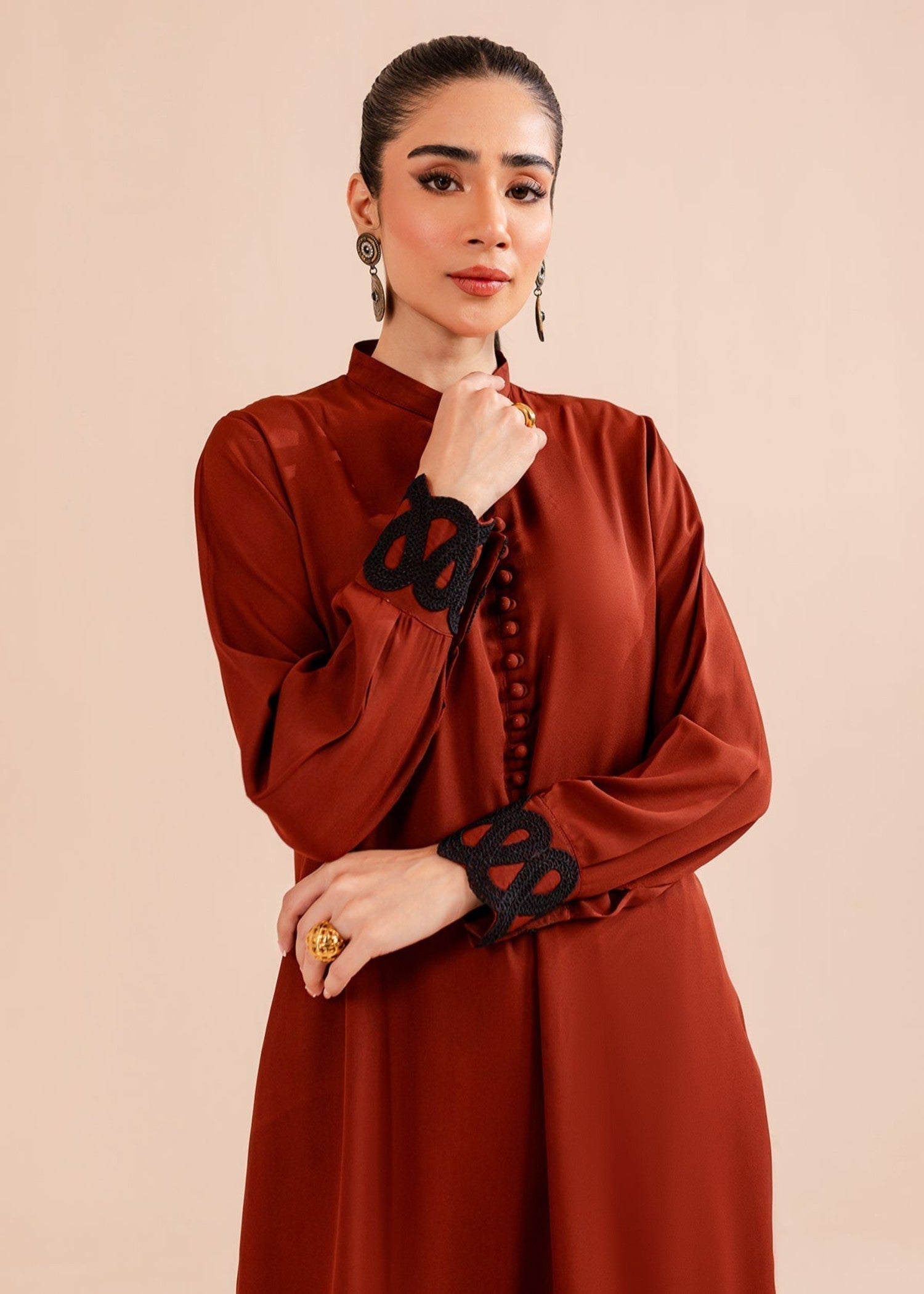 Peach Republic Rust Dress Women 2pcs