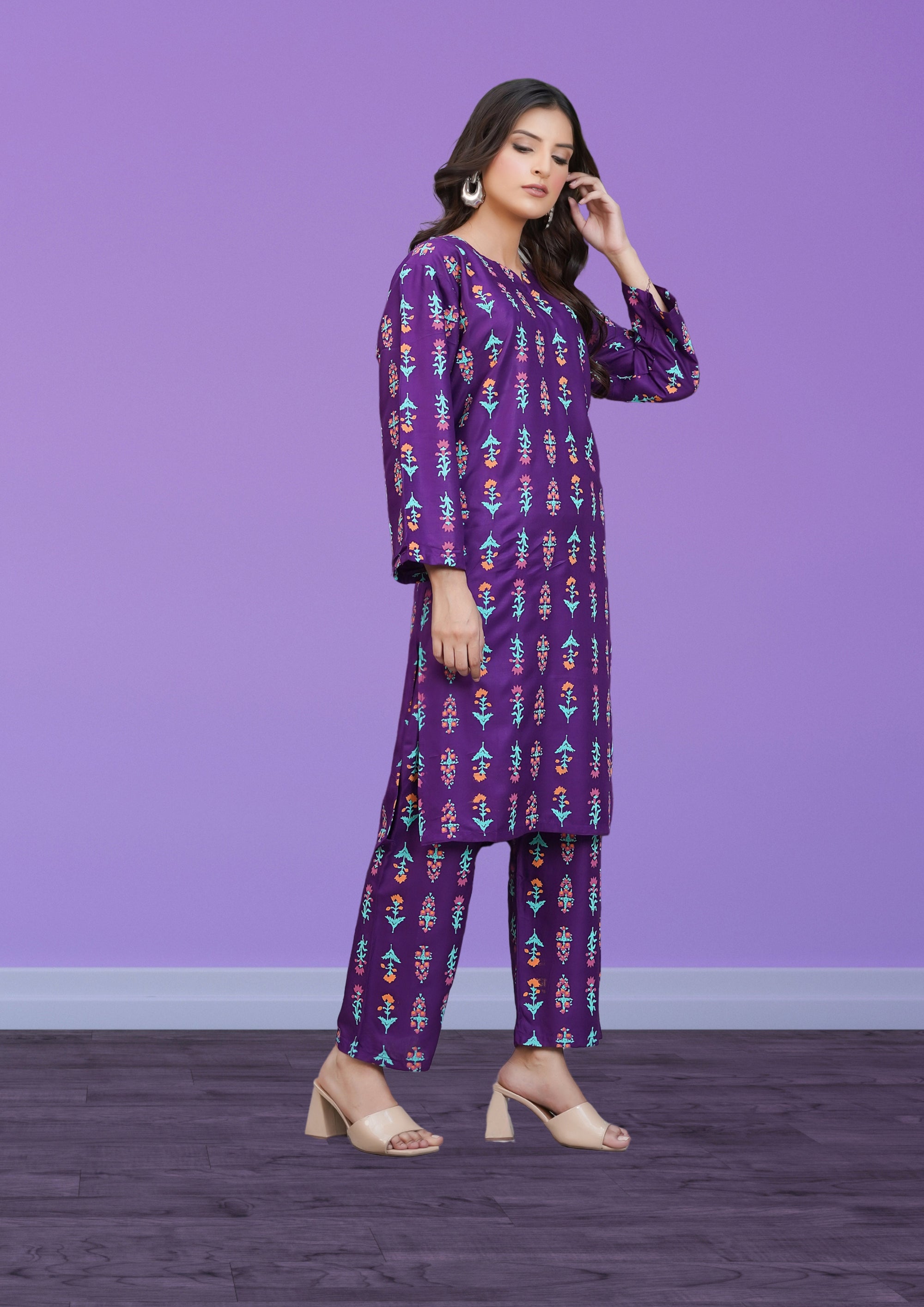 Hamna Kalim small flower 3d Women 2pcs