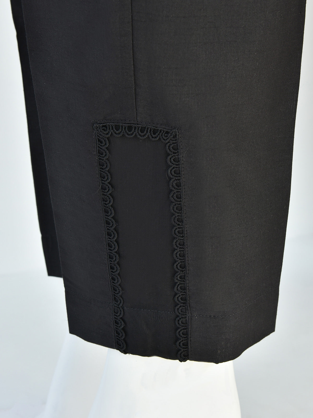 Oaks By Star Textile Mills Women Black Silk Blend Trouser OWSP 2208028 Women 1pcs