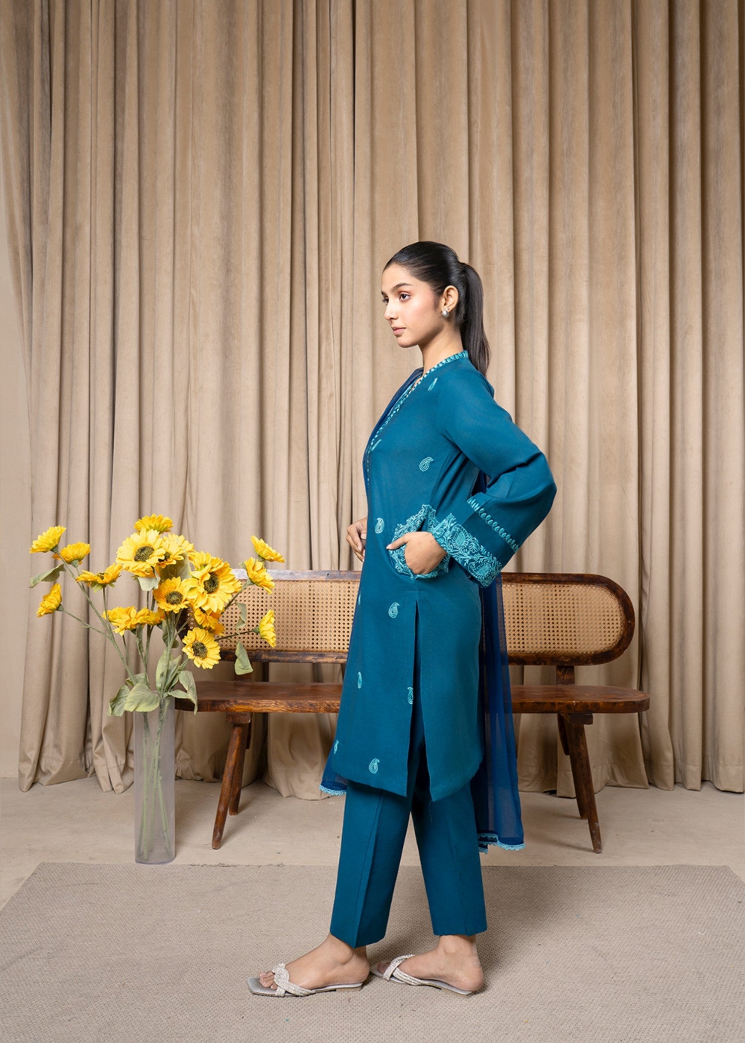 Aqs n Man Teal Tranquility AM 014 Women 3pcs