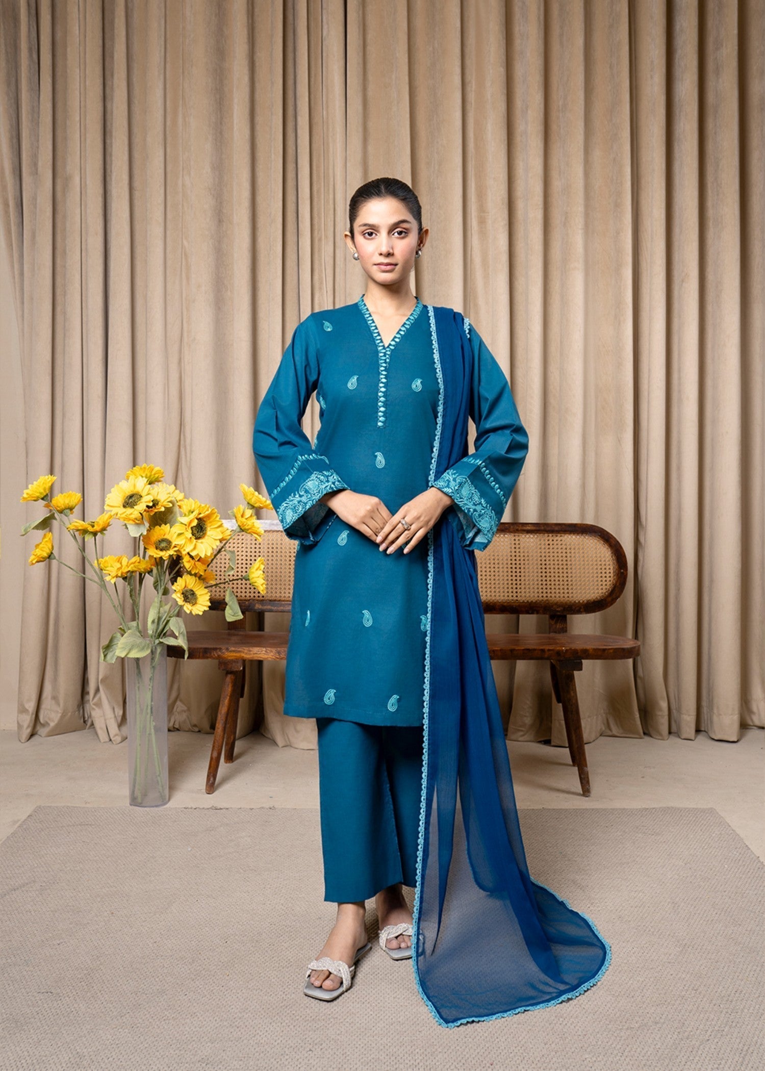 Aqs n Man Teal Tranquility AM 014 Women 3pcs