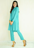 Ayesha Sameer Turquoise Women 2pcs