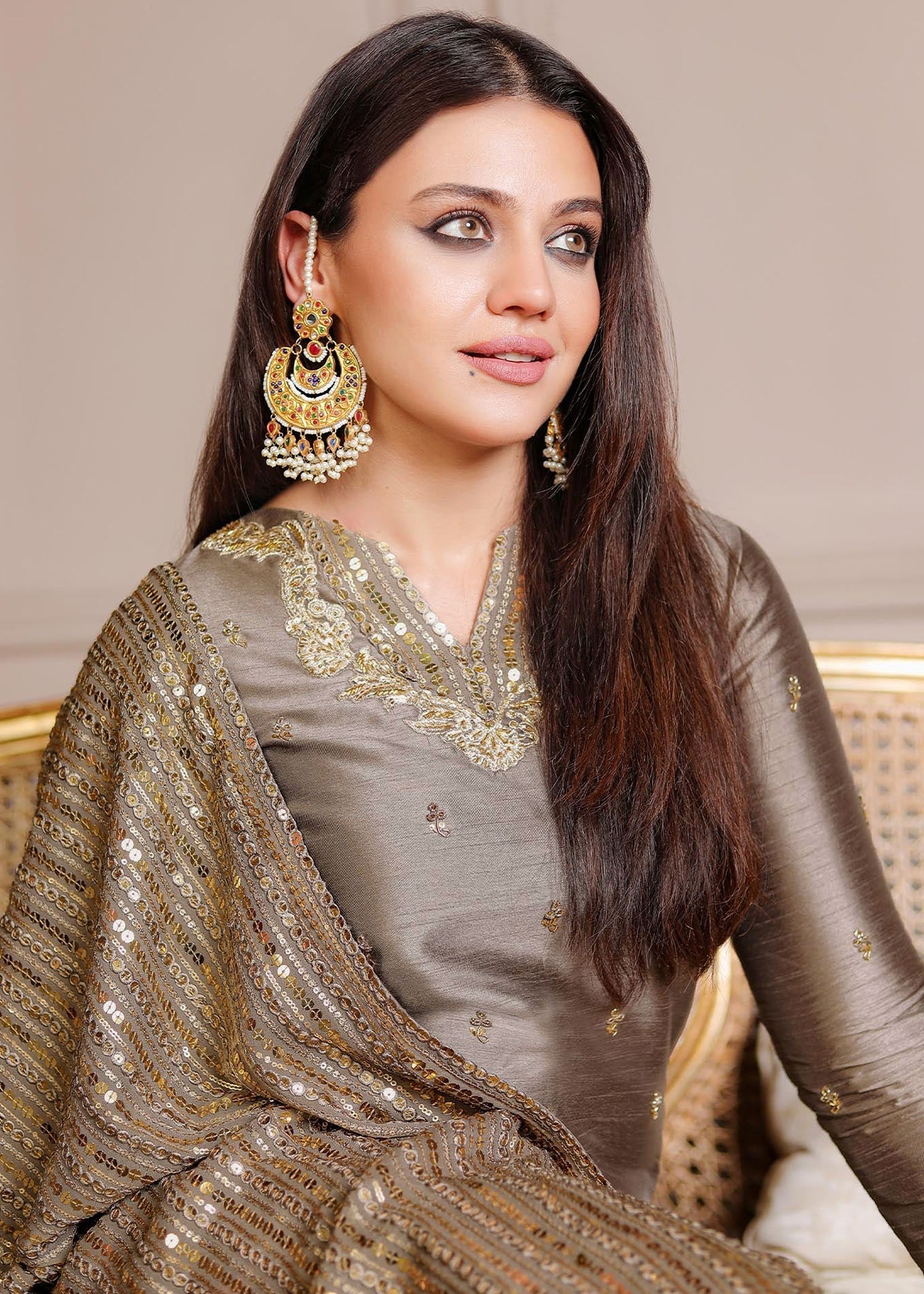 Rang-e-Haya Sandali grey Women 3pcs