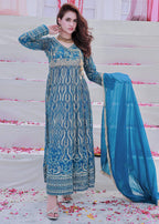 Manahils K 105 AQUAMARINE ZINC BLUE Women 3pcs