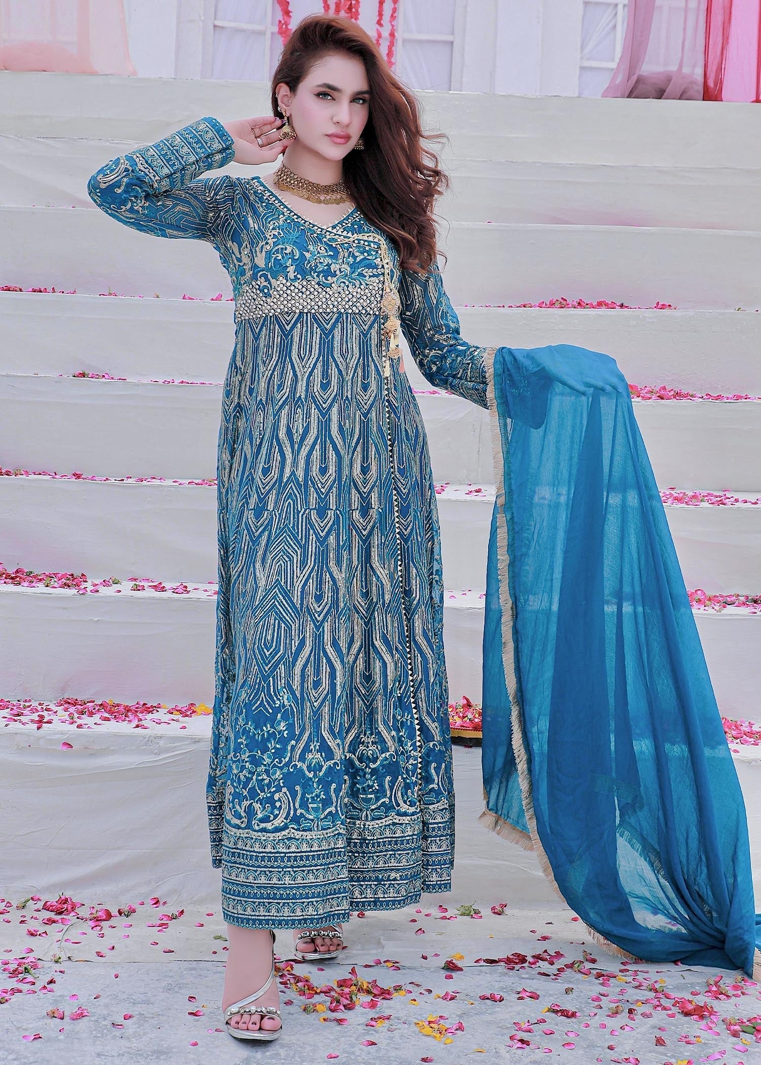 Manahils K 105 AQUAMARINE ZINC BLUE Women 3pcs