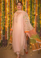 Khuda Baksh Creations M 102 Pink Women 3pcs