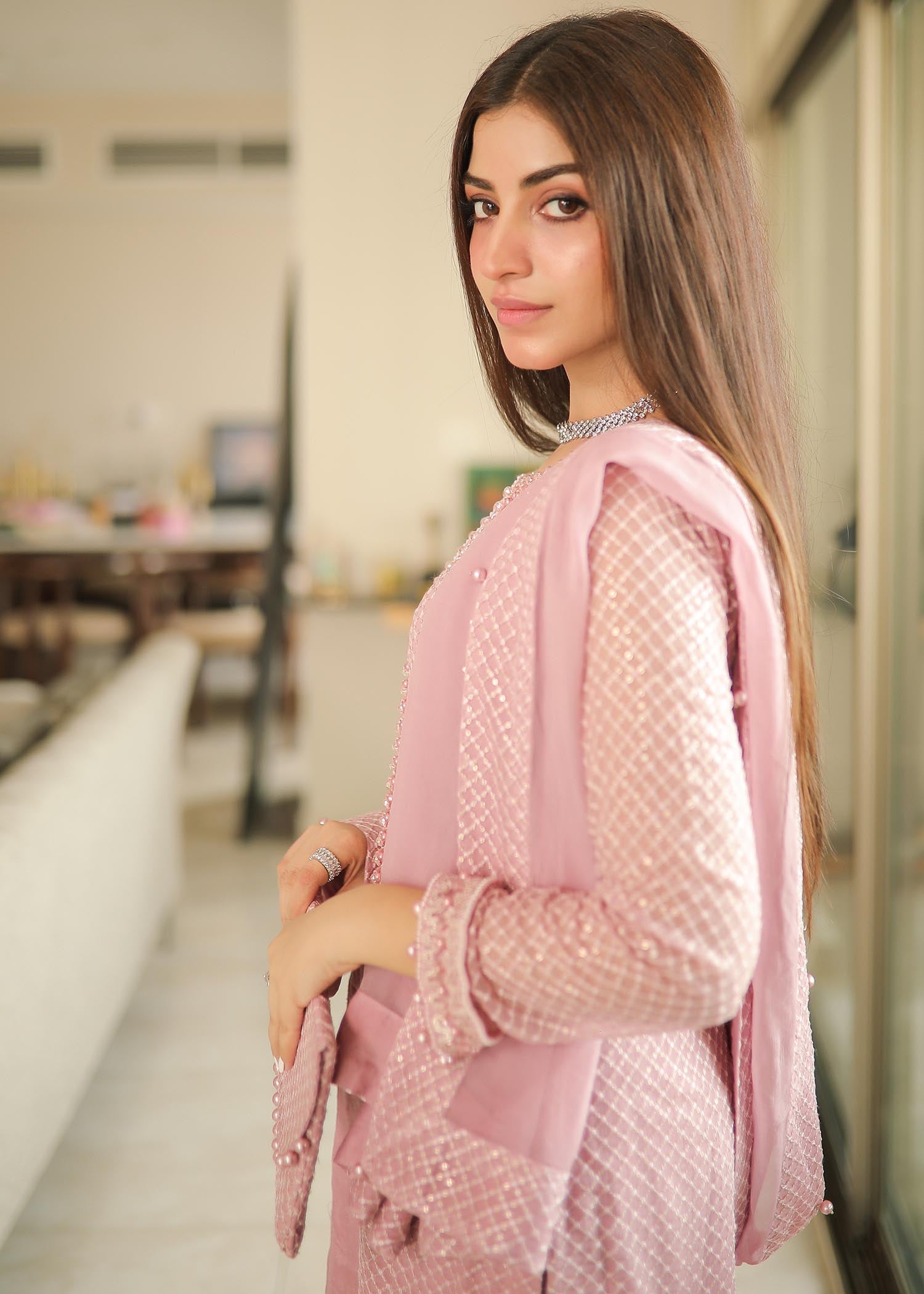 Rang-e-Haya Mehr (lylic pink) Women 4pcs