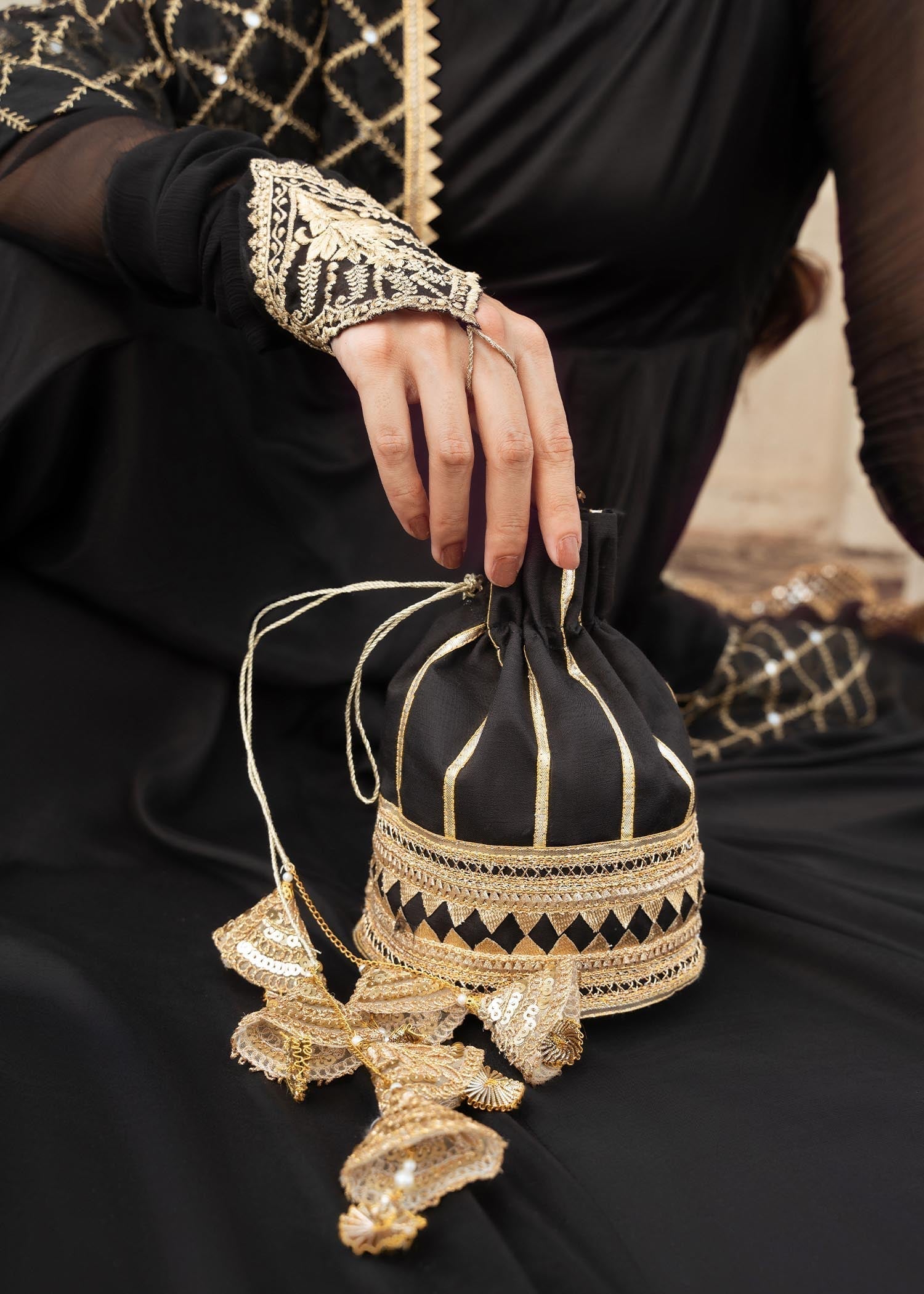 Rang-e-Haya Shama (Black) Women 3pcs
