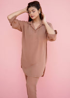 Ayesha Sameer Marrom Women 2pcs