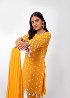 Decuir Shop Mustard Yellow kurta & Trousers DC 004