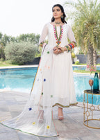 Khuda Baksh Creations Khuda Baksh Z 245 White Women 4pcs