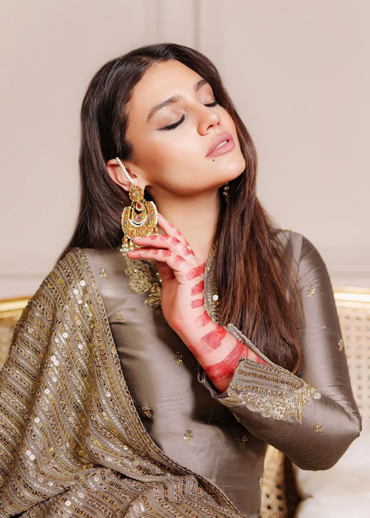 Rang-e-Haya Sandali grey Women 3pcs