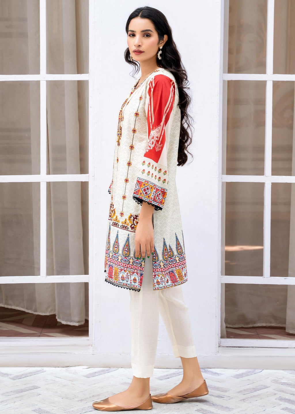 Rang Riwaj Stitched Jacquard Cotton 14 Women 2pcs