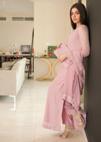 Rang-e-Haya Mehr (lylic pink) Women 4pcs