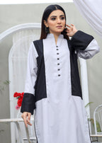 Atrangi GREY AND BLACK DRESS ( CC 314) Women 2pcs