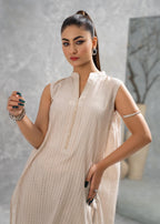 Hemstitch Basic Beige Women 2pcs