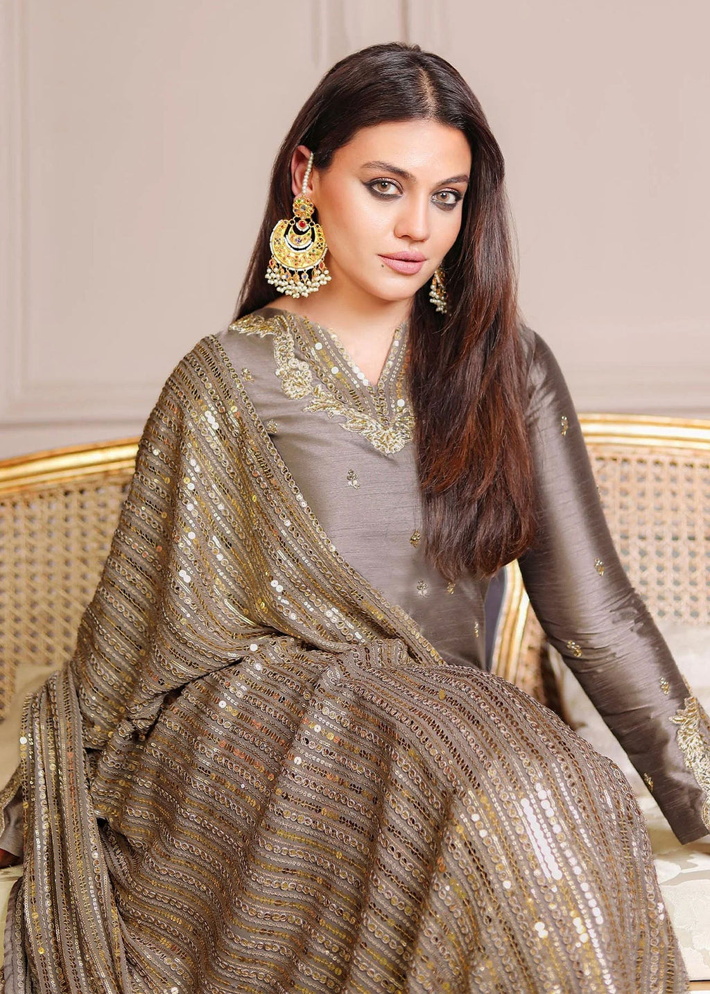 Rang-e-Haya Sandali grey Women 3pcs