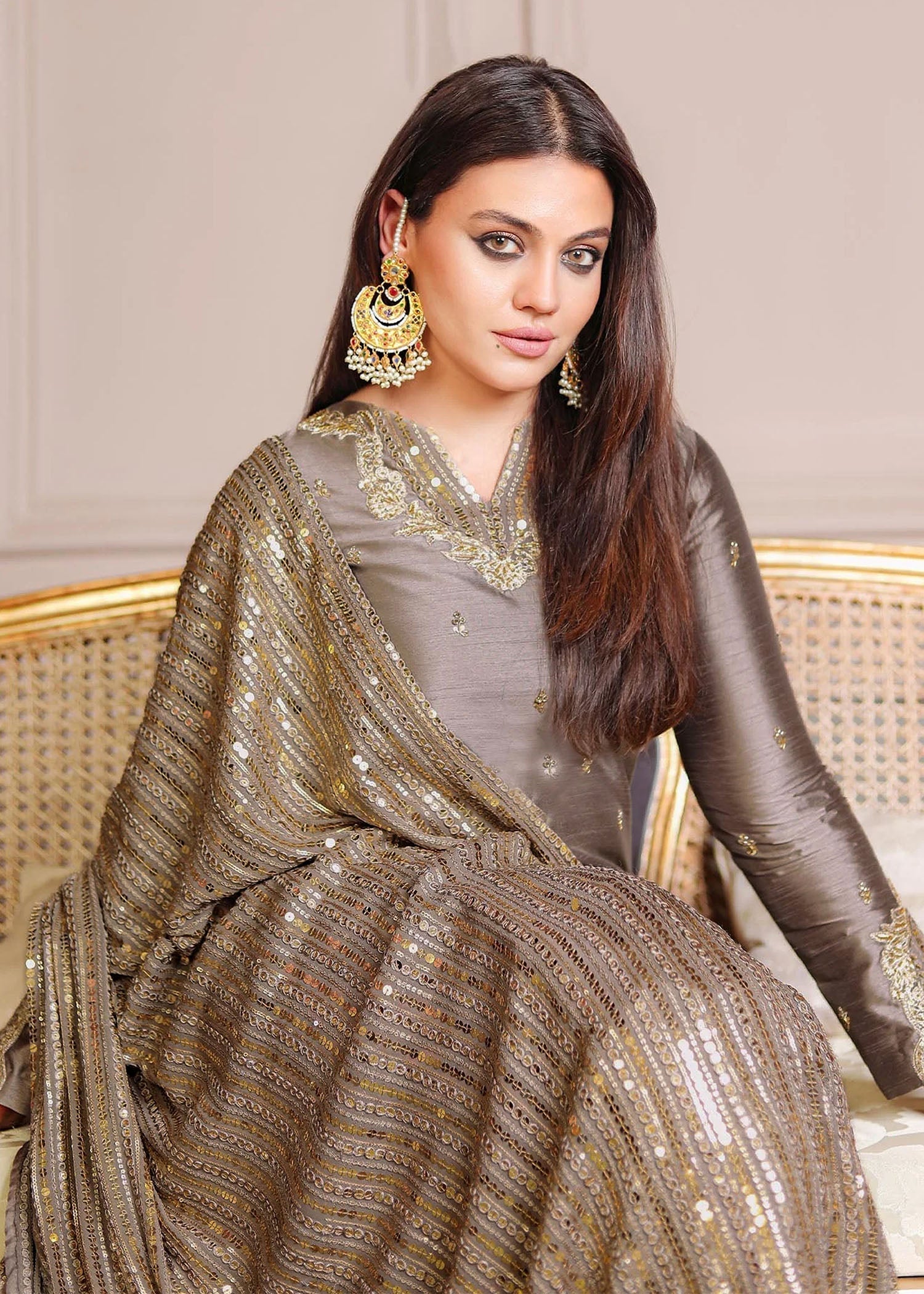 Rang-e-Haya Sandali grey Women 3pcs