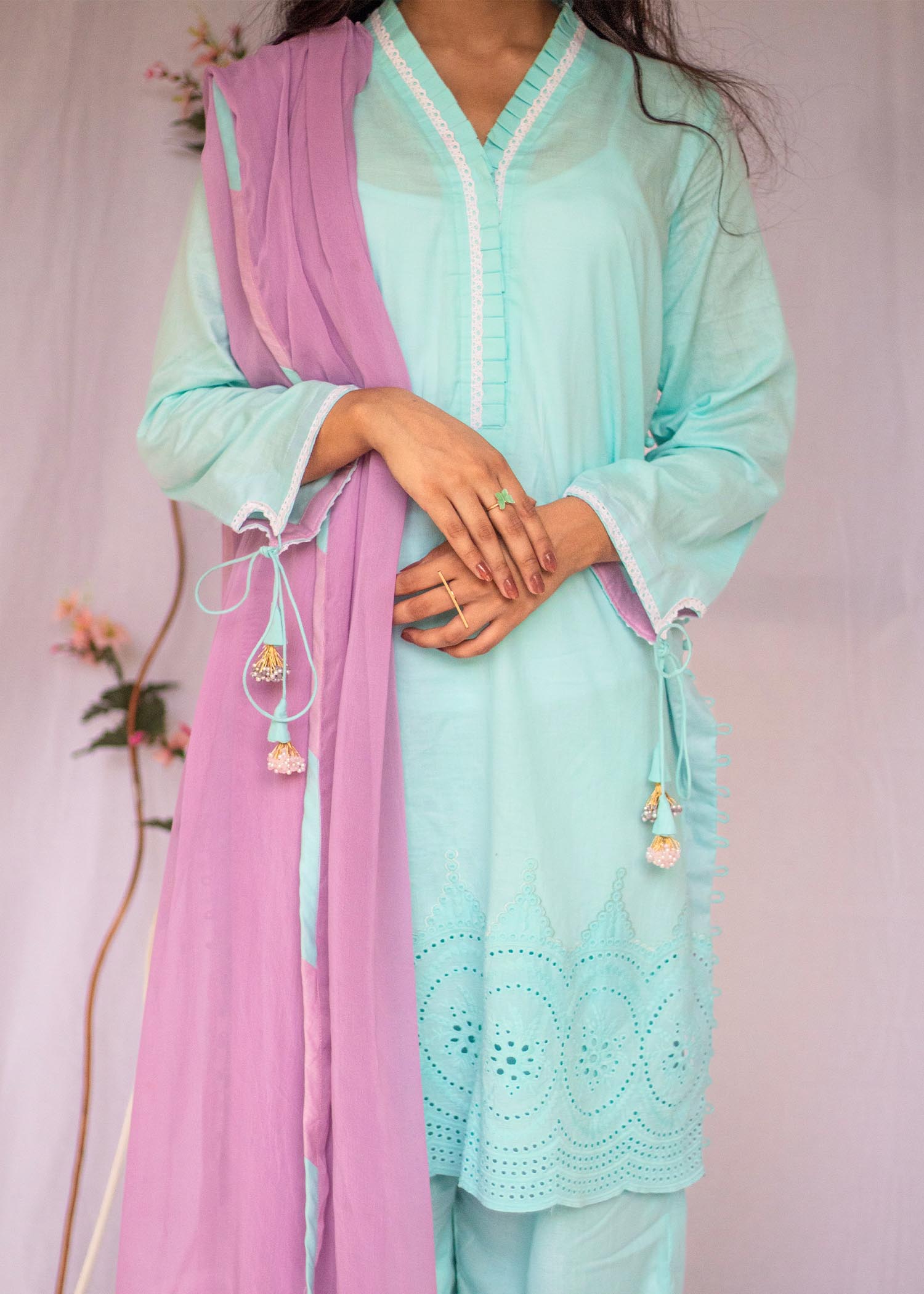 Closet By Fareeha Ijaz Paled Turquoise CBF 023 Women 3pcs