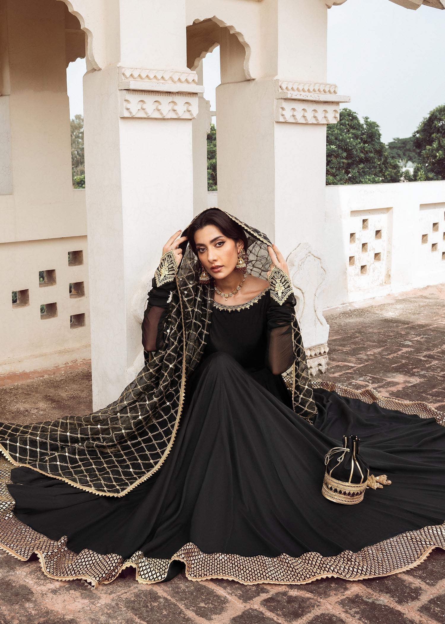 Rang-e-Haya Shama (Black) Women 3pcs