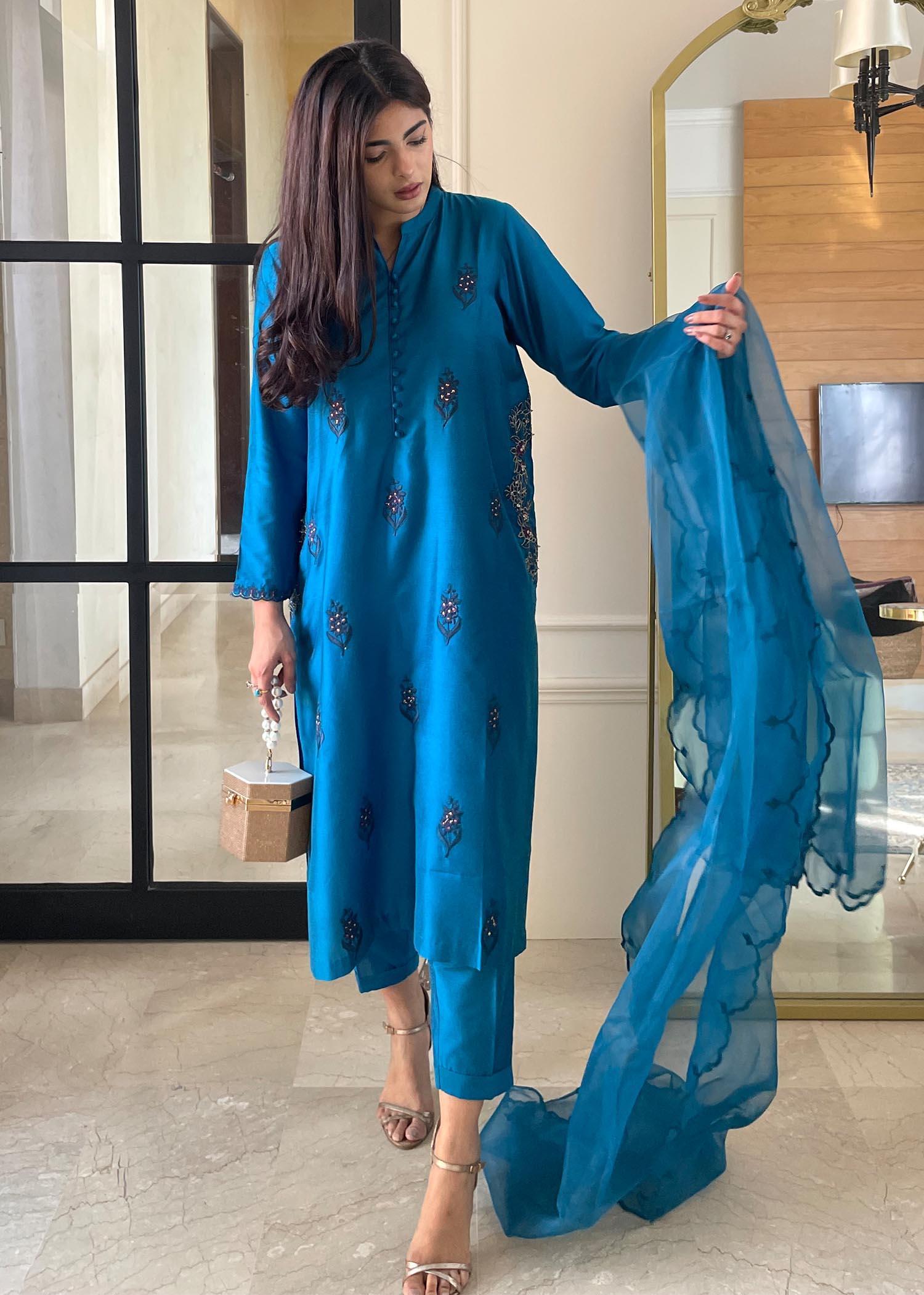Maroon By Iqra Chaudhry Blue Noir