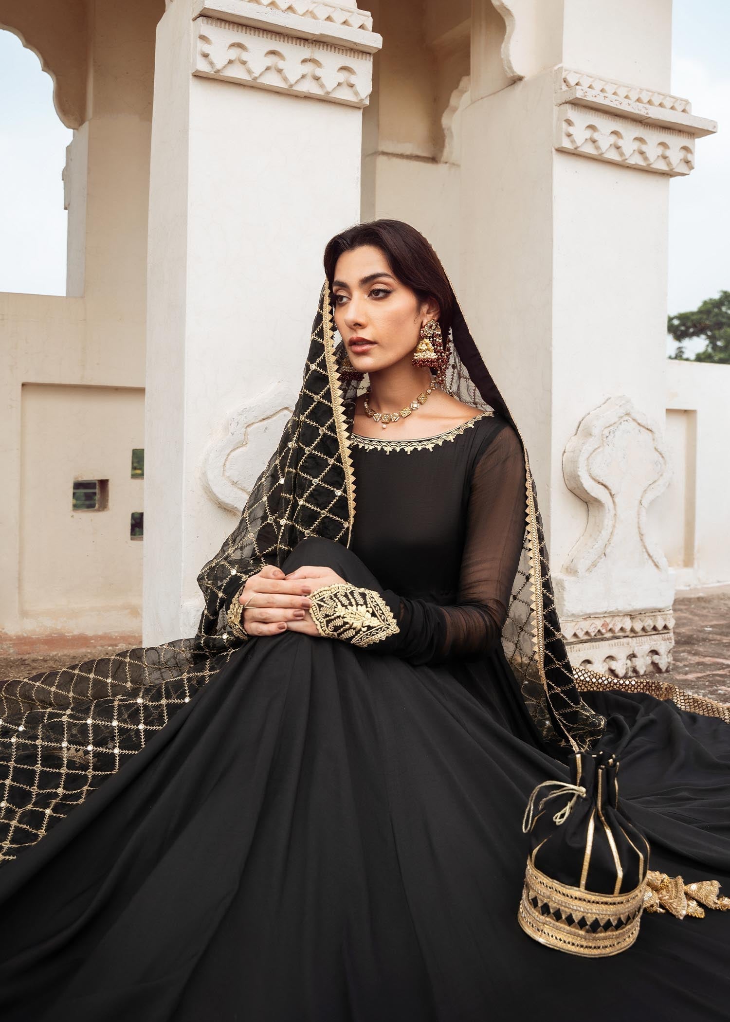 Rang-e-Haya Shama (Black) Women 3pcs
