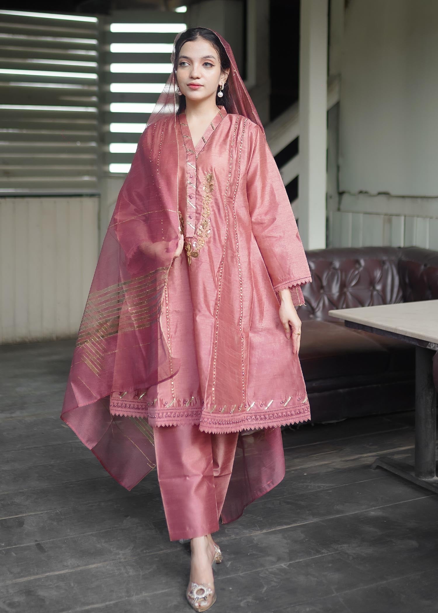 Four Season Boutique Chinese Kolar Pink Women 3pcs