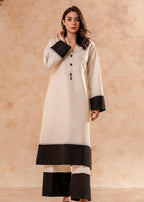 Fozia Khalid Monochrome Tunic set Women 2pcs