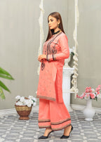 Atrangi PINK SEQUENCE EMBROIDERED DRESS (CC 186) Women 2pcs