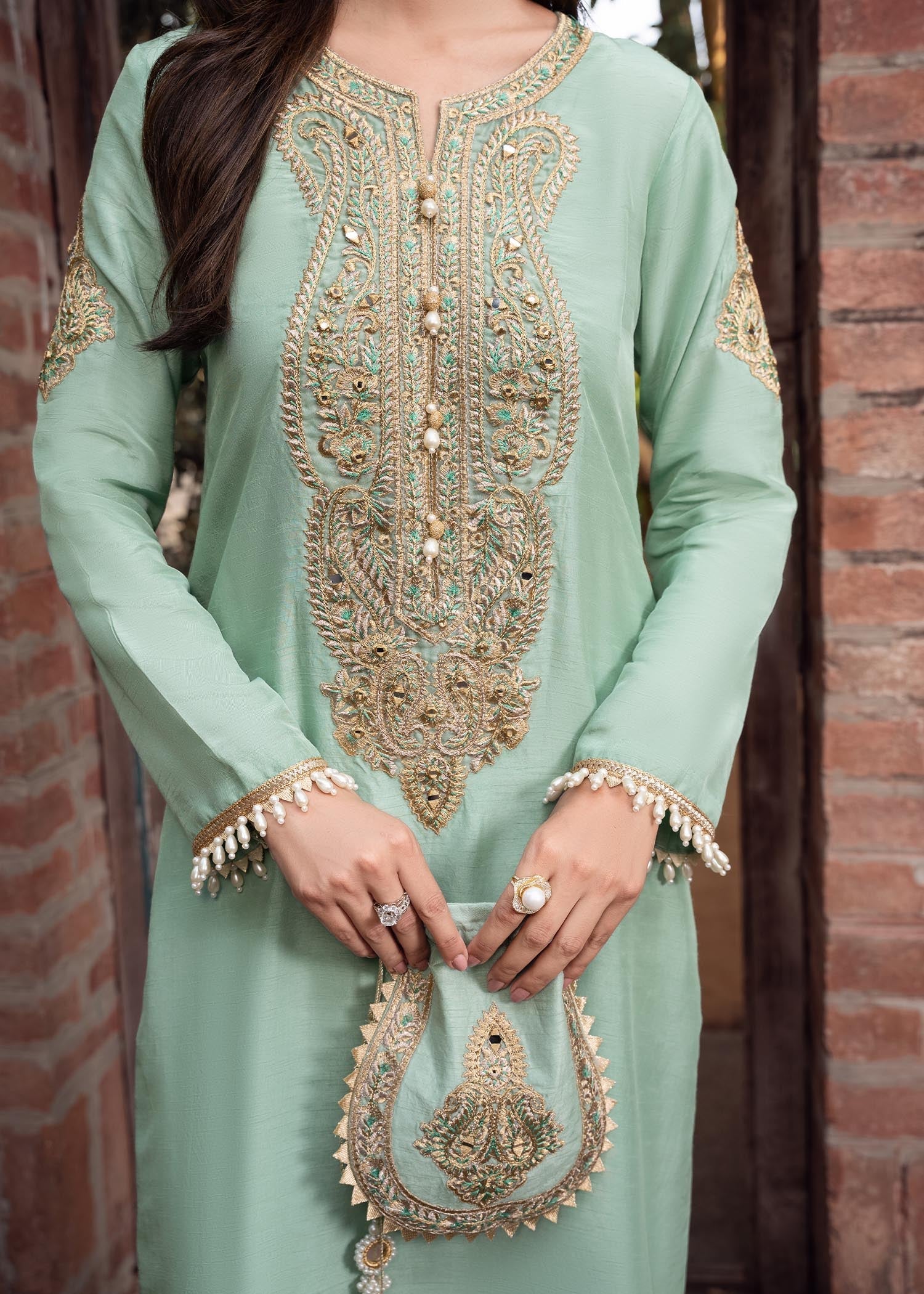 Rang-e-Haya Zareen Mint Green Women 3pcs