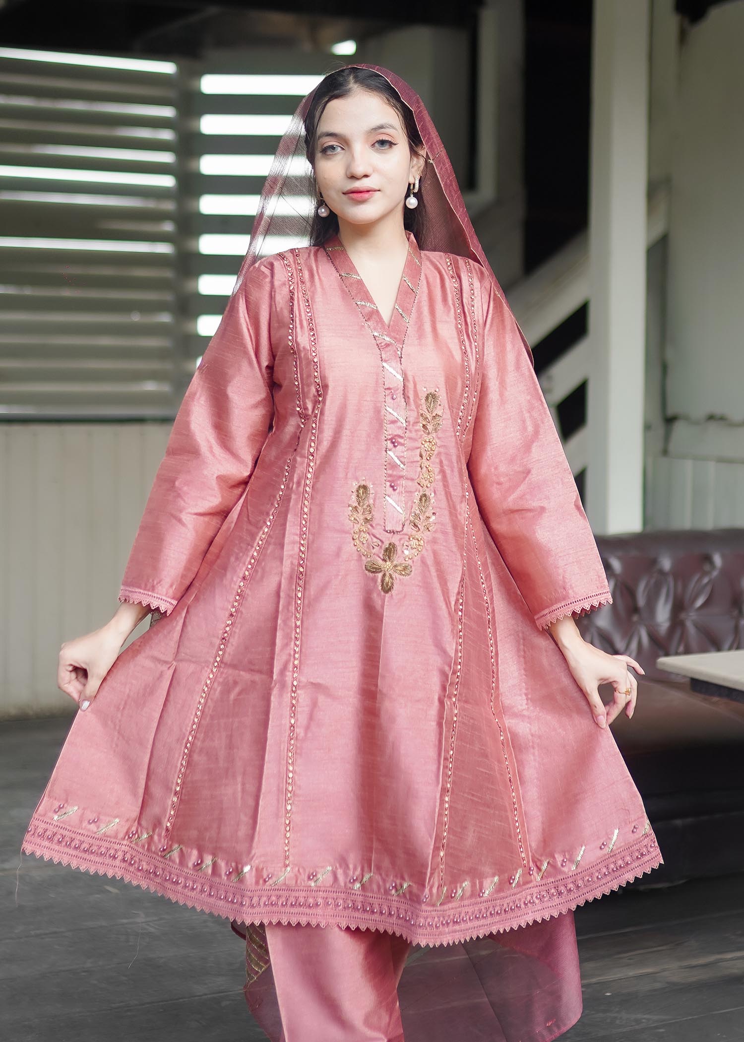 Four Season Boutique Chinese Kolar Pink Women 3pcs