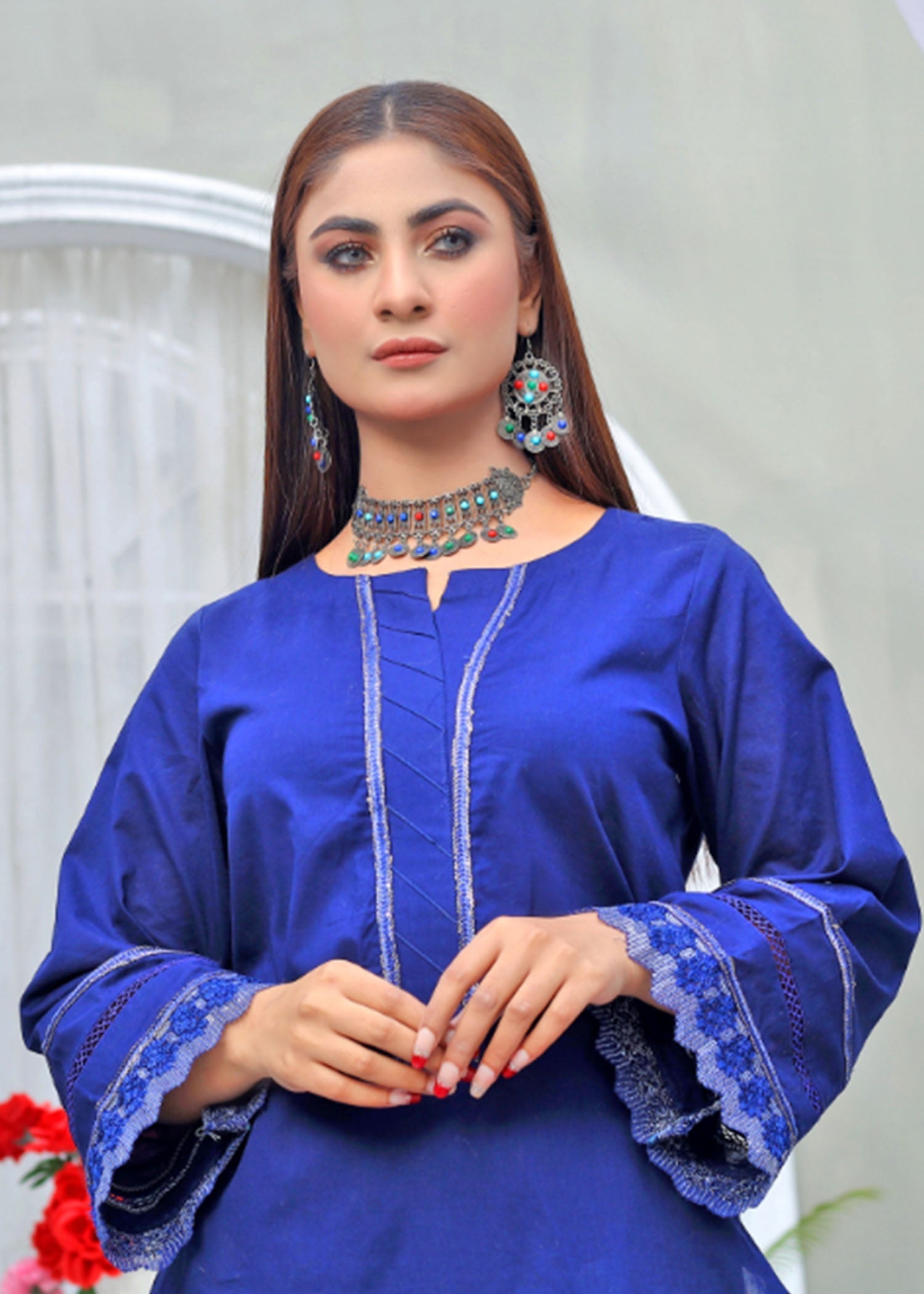 Atrangi NAVY BLUE DRESS (CC 581) Women 2pcs