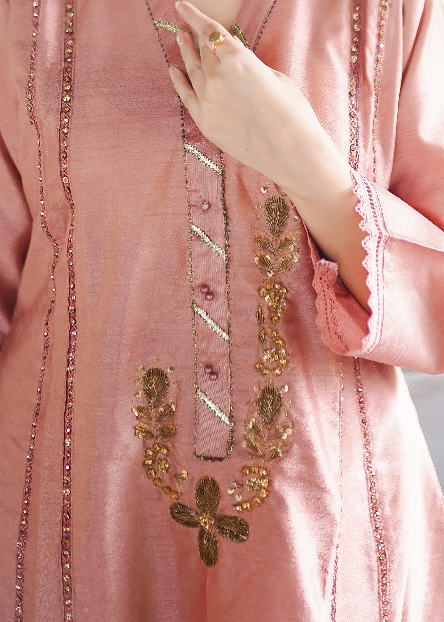 Four Season Boutique Chinese Kolar Pink Women 3pcs