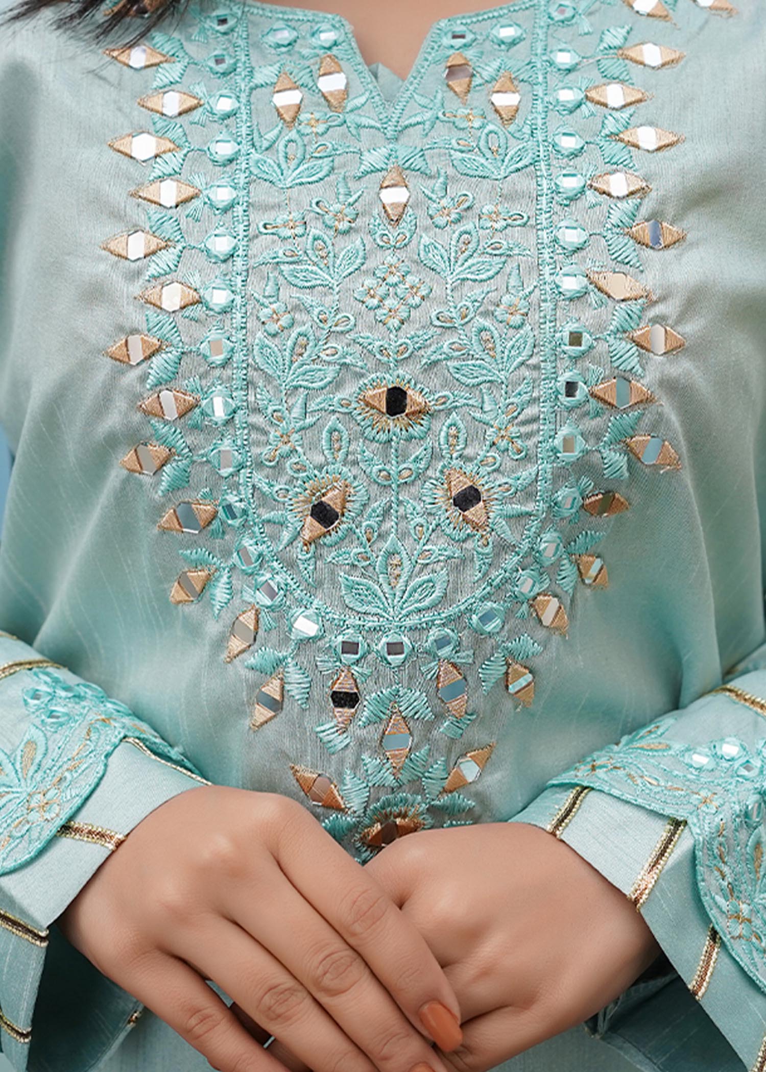 Insiya By Saira Jawad Ready to Wear Aqua Women 2pcs