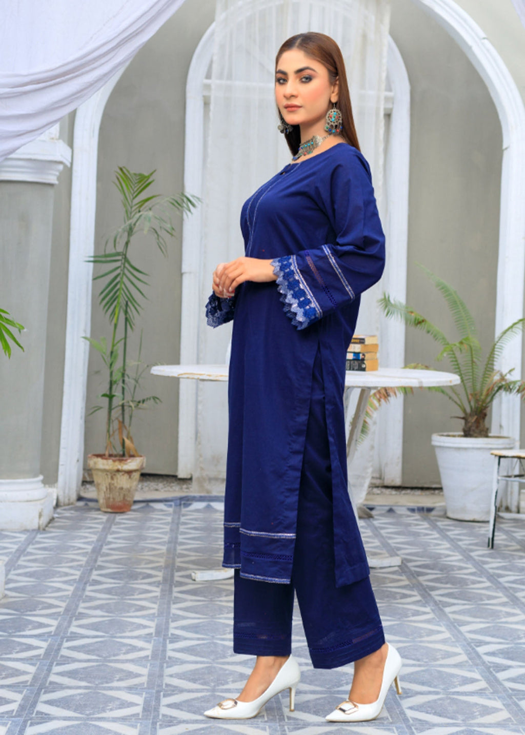 Atrangi NAVY BLUE DRESS (CC 581) Women 2pcs