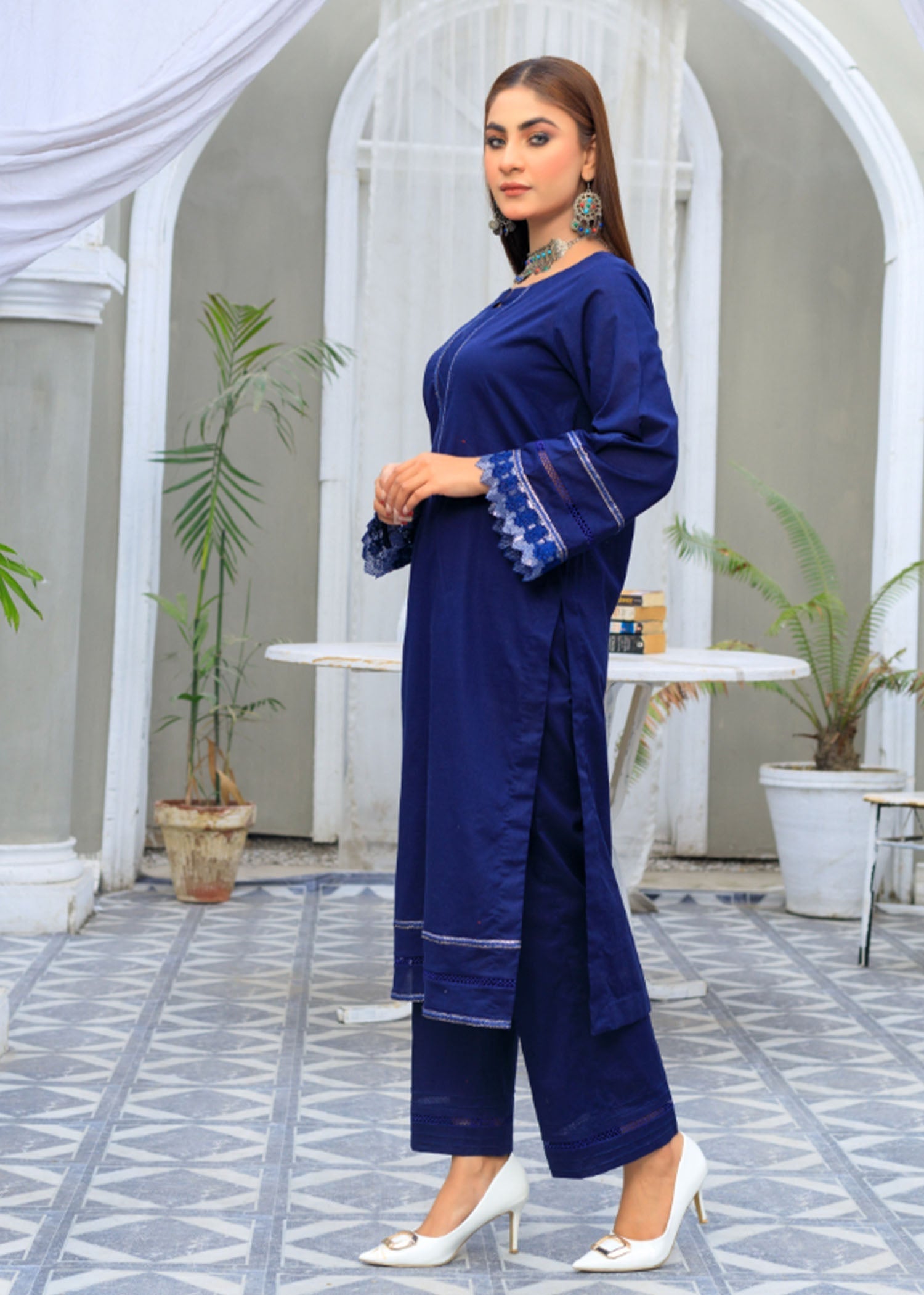 Atrangi NAVY BLUE DRESS (CC 581) Women 2pcs