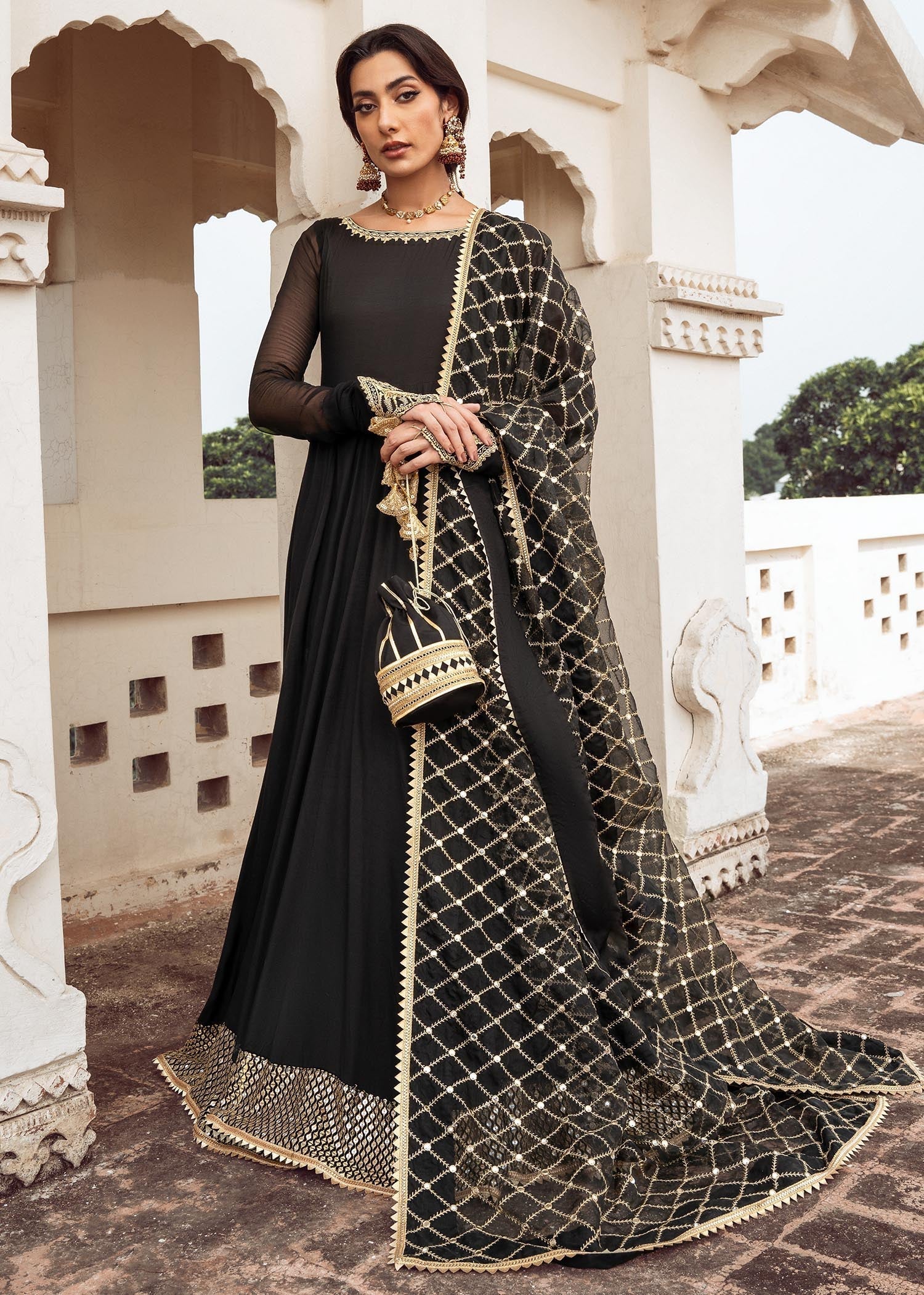 Rang-e-Haya Shama (Black) Women 3pcs
